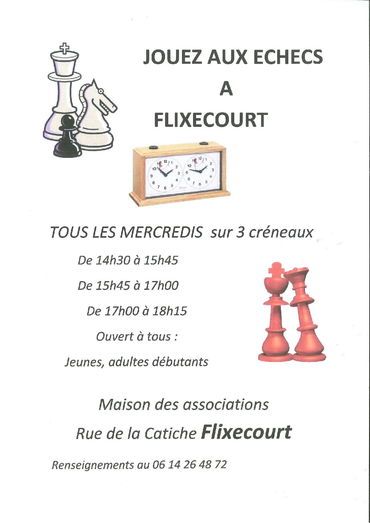 Jouez aux échecs à Flixecourt