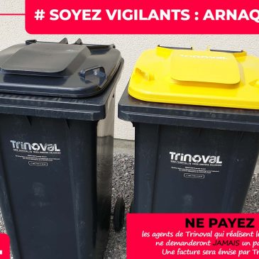 Trinoval alerte sur une arnaque aux bacs de collecte