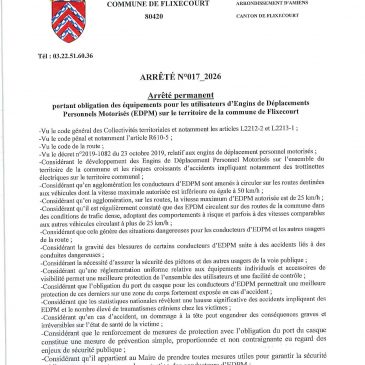 OBLIGATION D’ÉQUIPEMENTS POUR LES UTILISATEURS D’ENGINS DE DÉPLACEMENT PERSONNEL MOTORISÉS (EDPM)