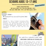 Préinscription CAJ Nièvre Somme : Séjours été 2026