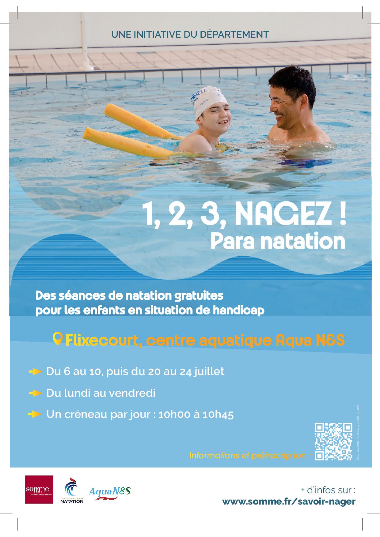 1, 2, 3, NAGEZ ! Para natation